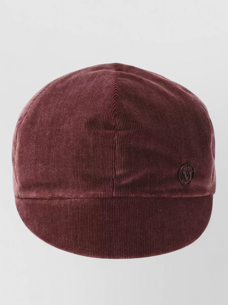 Maison Michel cotton corduroy visor hat