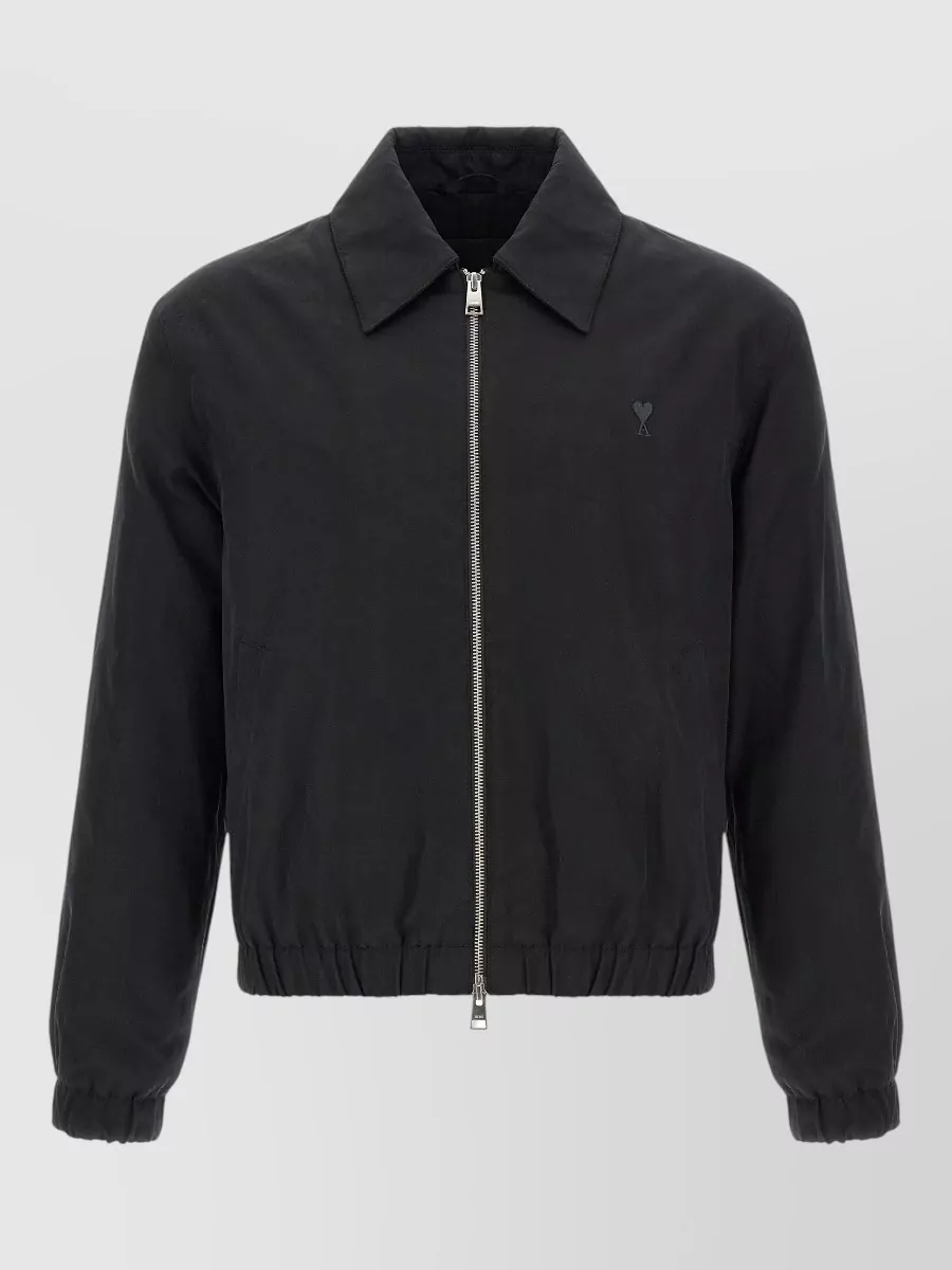 Ami Paris cotton zip-up jacket