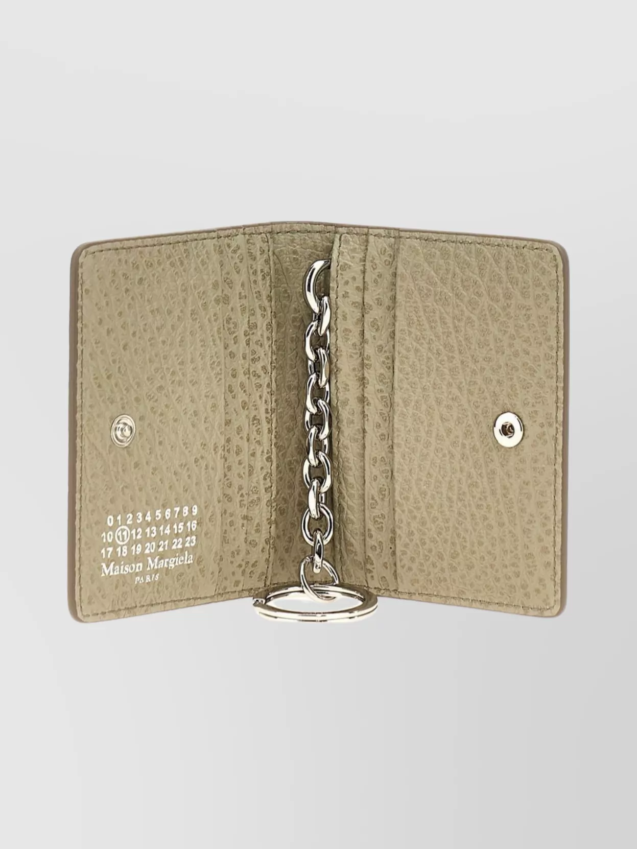 Maison Margiela 'Four Stitches' Keyring With Textured Finish