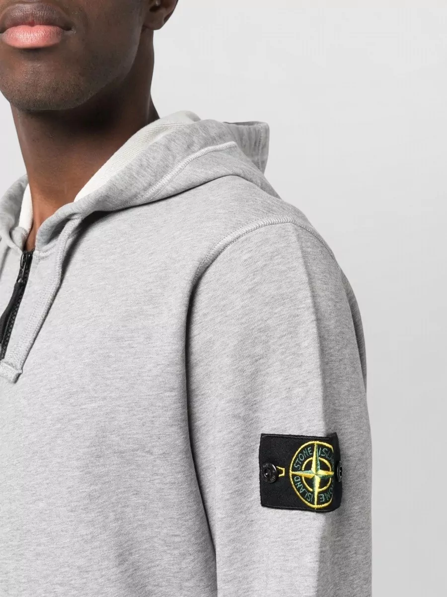 Stone Island Organic Cotton Zip Hoodie