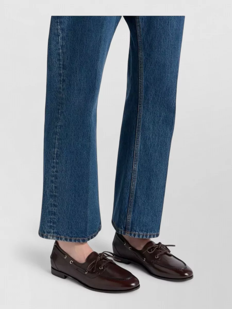 Bally Leather Lace-Up Loafers