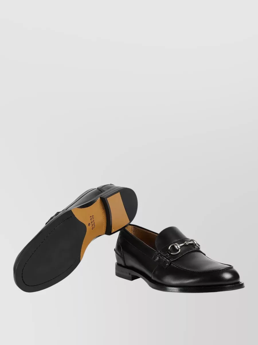 Gucci Leather Horsebit Loafers