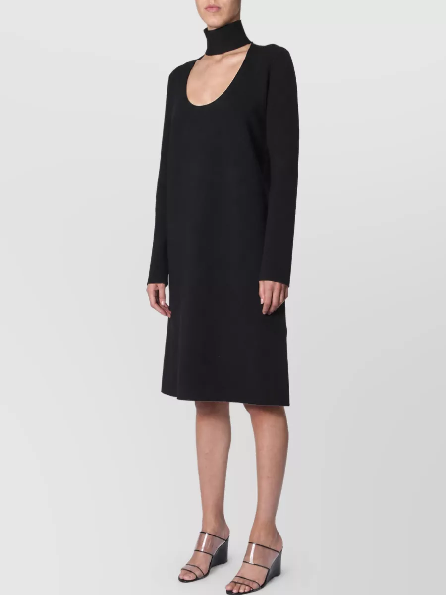 Bottega Veneta High-Neck Knee-Length Dress
