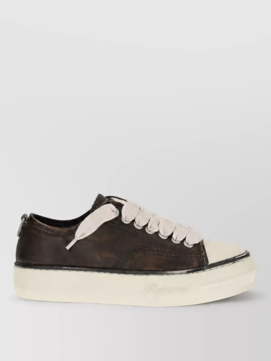 Represent Leather Chunky Sneakers