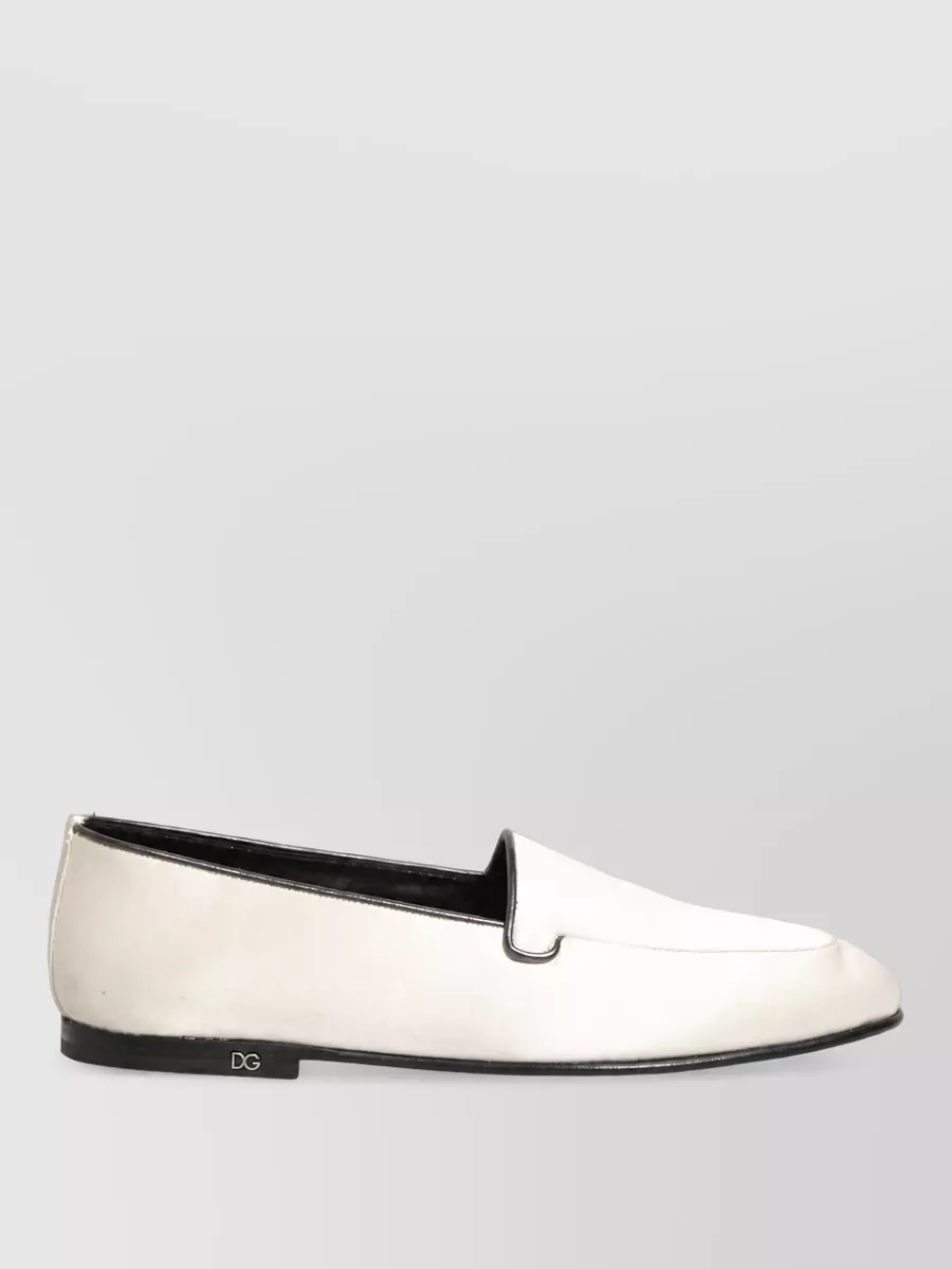 Dolce&Gabbana Leather Slip-On Slippers
