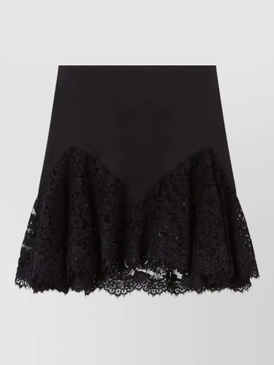 Stella Mccartney satin high-rise a-line mini skirt
