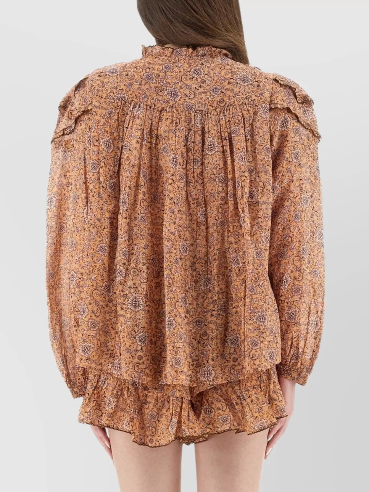 Isabel Marant Etoile Layered Ruffled Long Sleeve Top