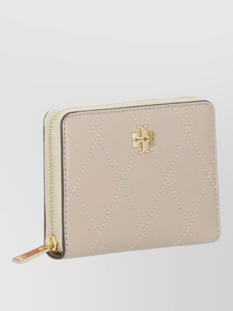 Tory Burch Quilted Leather Zip Wallet