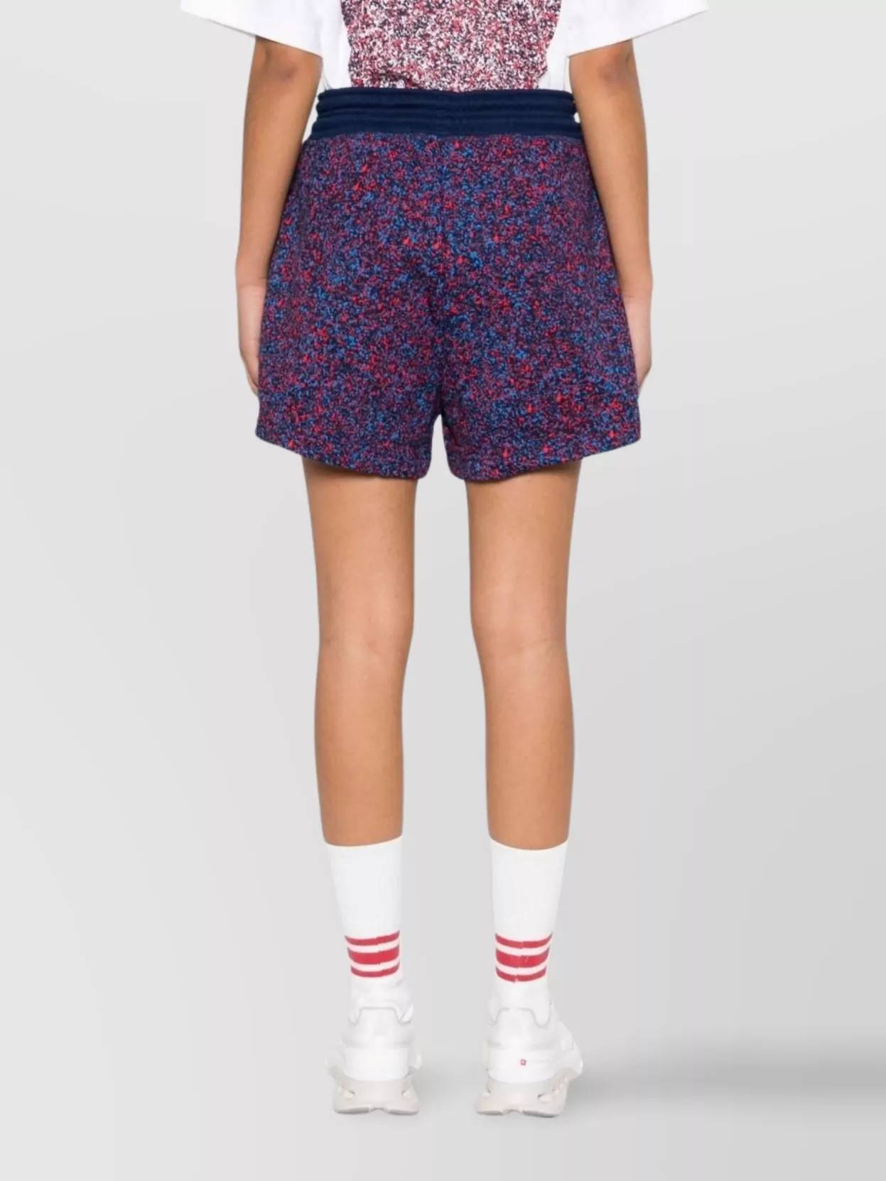 Adidas By Stella Mccartney Printed Terry Shorts