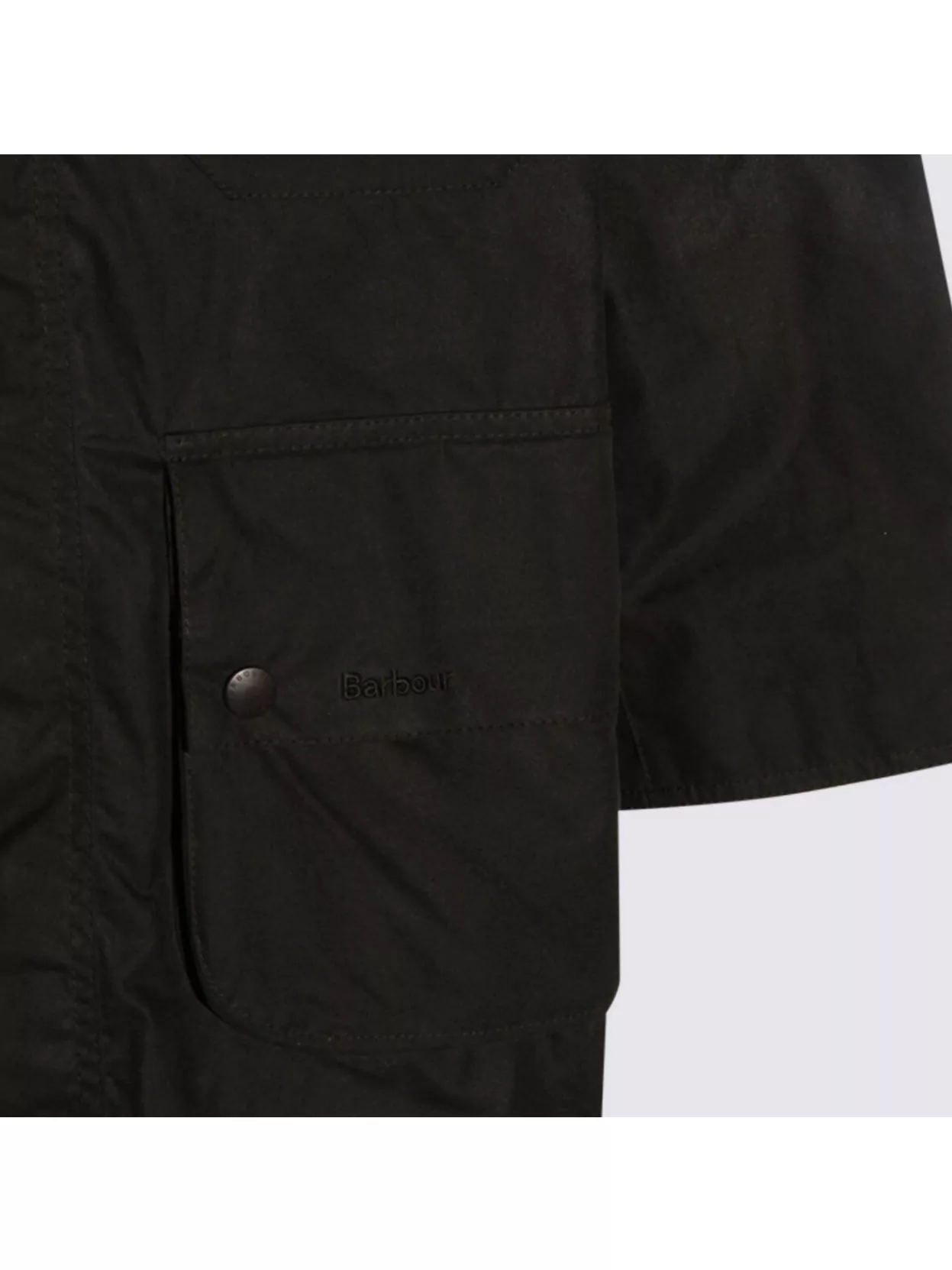 Barbour Stylish Outerwear Featuring Corduroy Collar And Flap Pockets