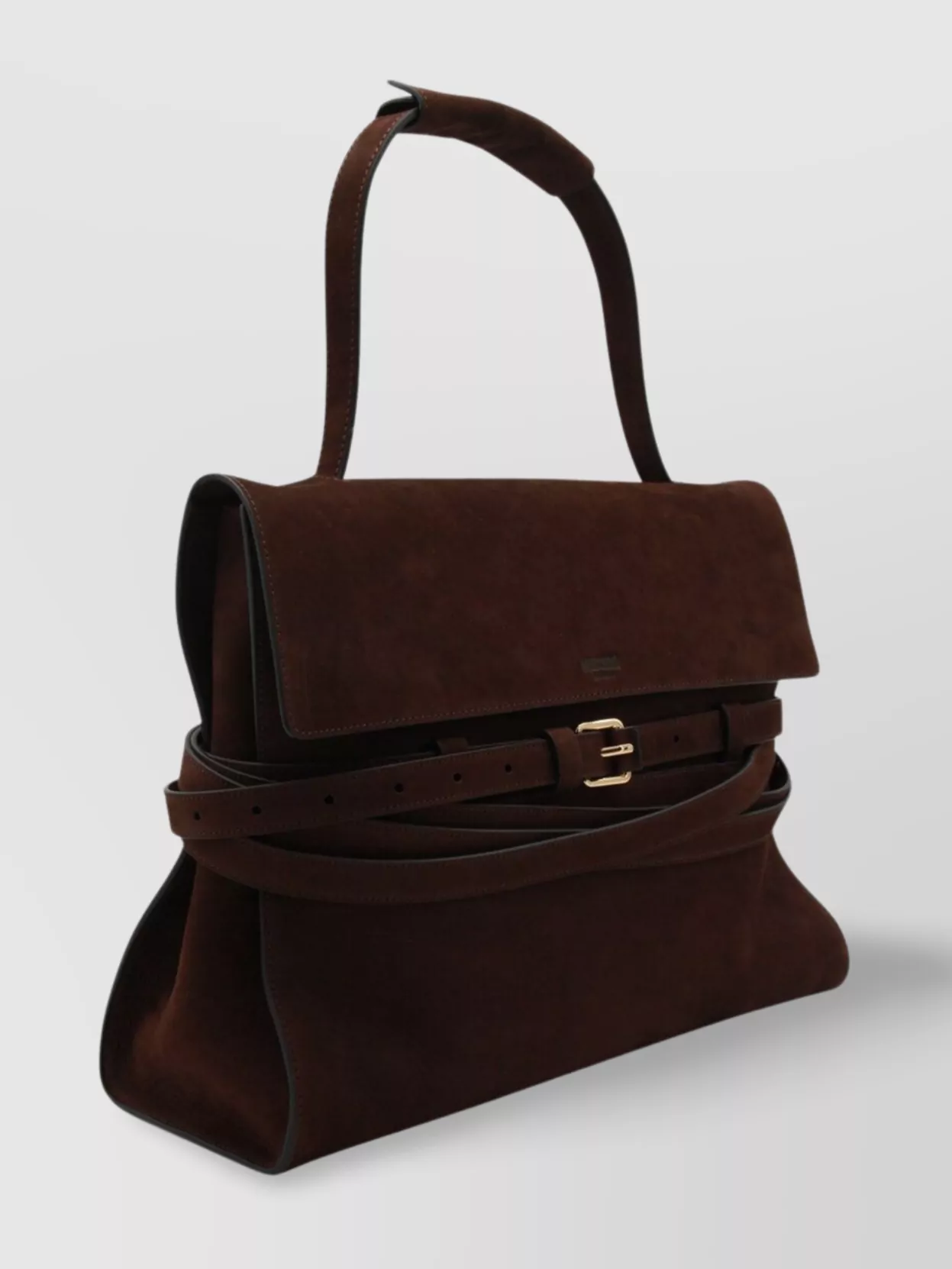 Moschino Structured Buckle Detail Shoulder Bag
