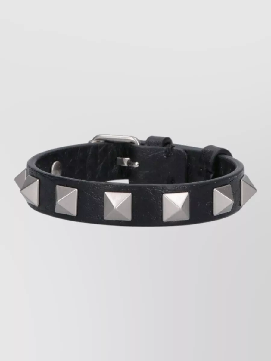 Valentino Garavani Leather Rockstud Bracelet