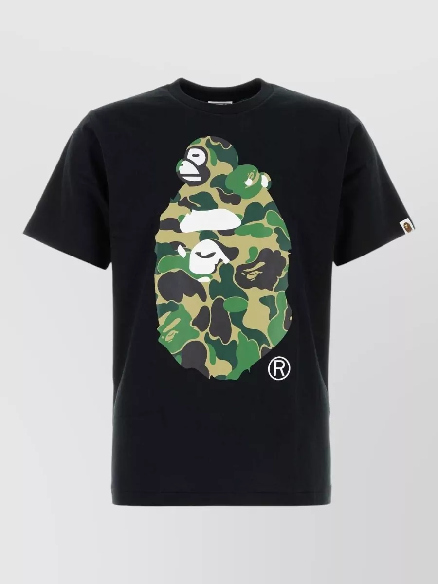 Bape Abc Camo Cotton T-Shirt
