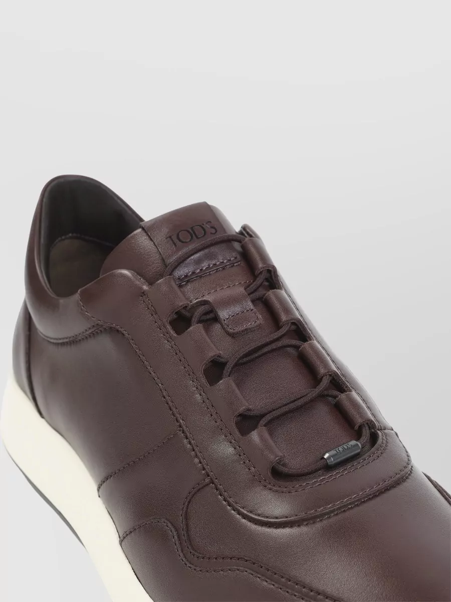 Tod's Leather Low-Top Lace-Up Sneakers