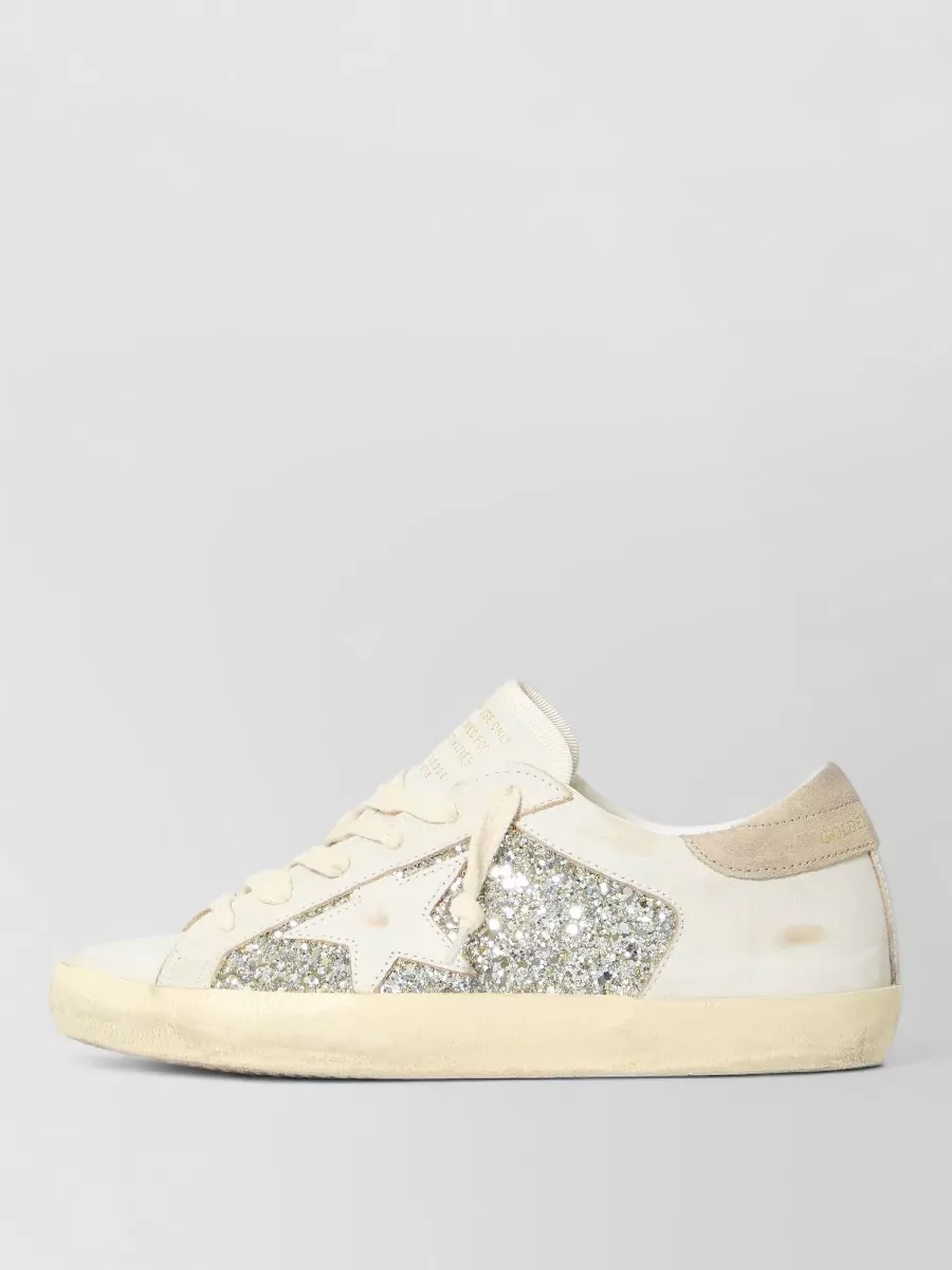 Golden Goose Leather Lace-Up Sneakers