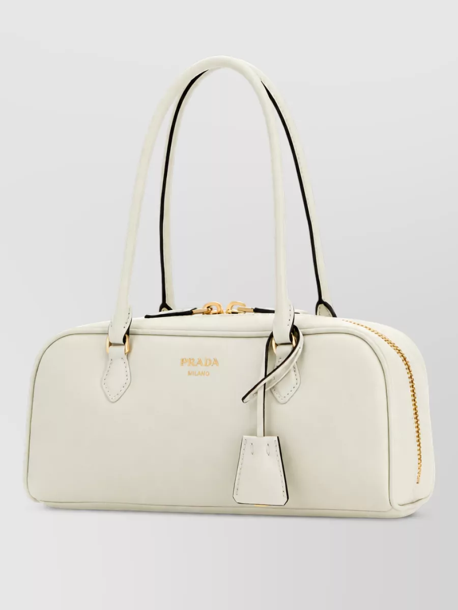 Prada na leather clutch bag