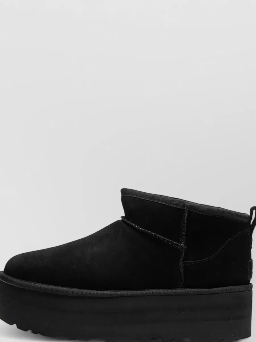 Ugg Leather Classic Ultra Mini Platform Ankle Boots