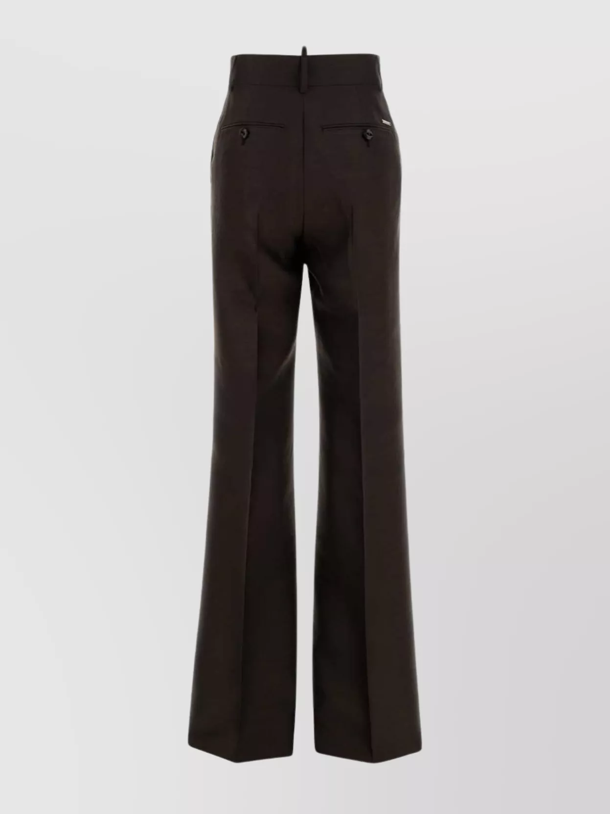 Dsquared2 Tailored Wool Blend Trousers Featuring Pockets In Black