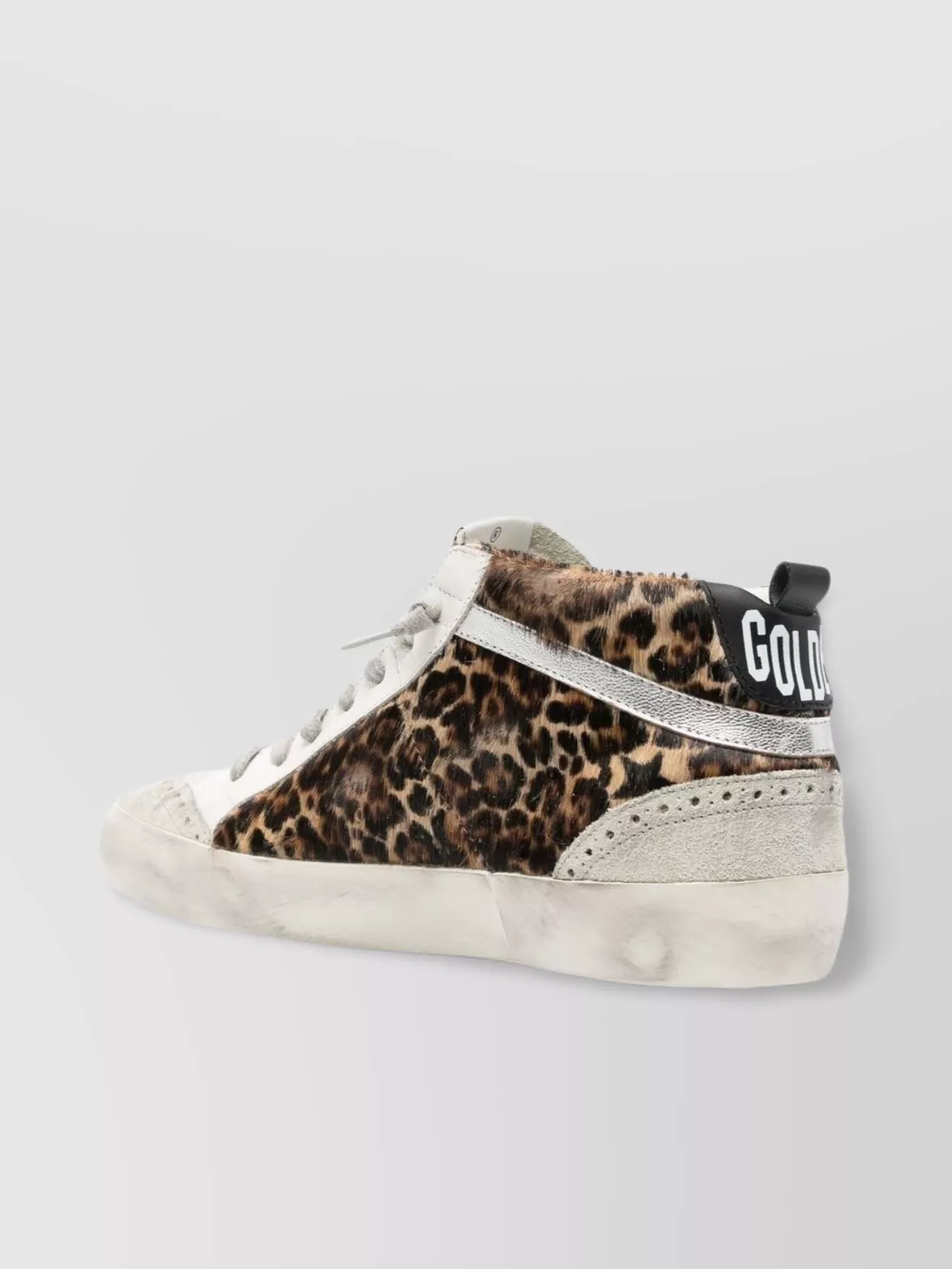 Golden Goose Leopard Print Panelled Low Top Sneakers