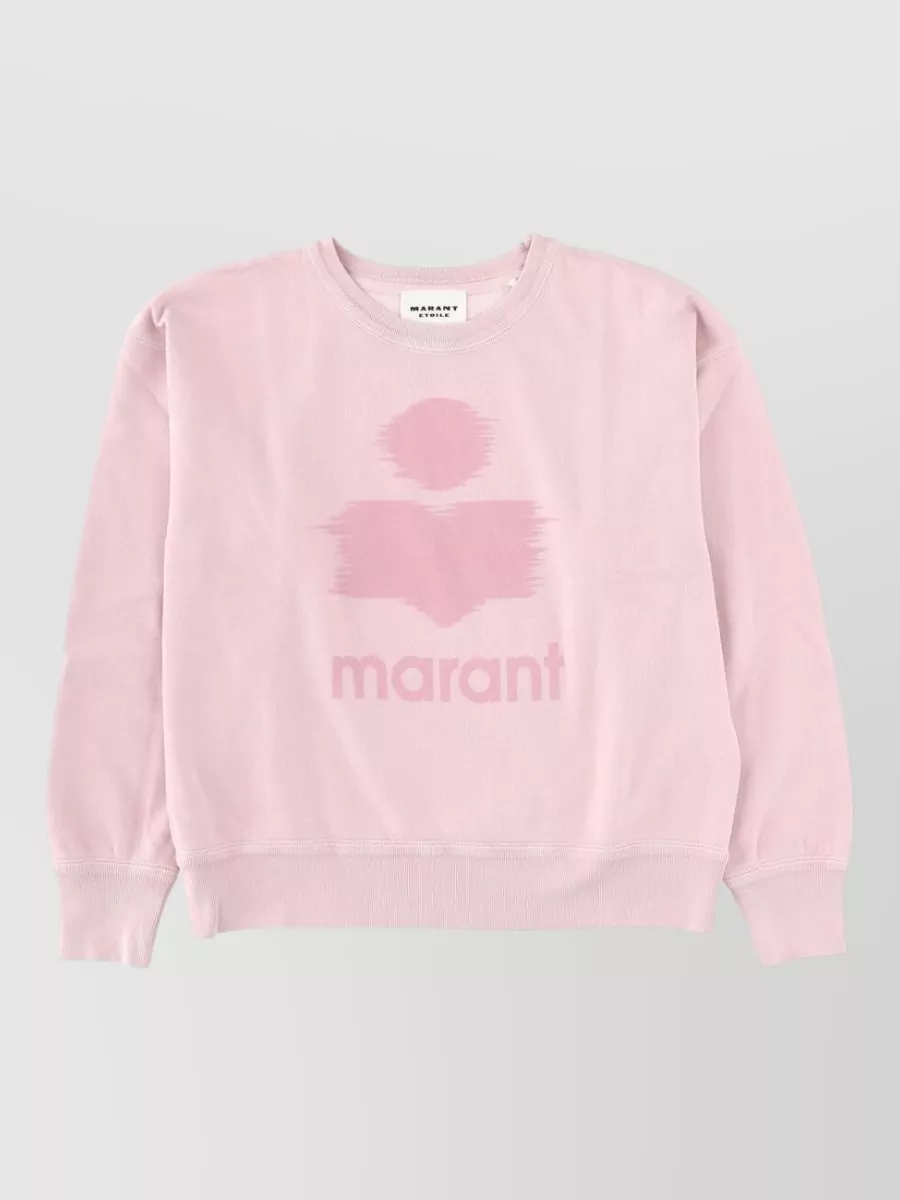 Isabel Marant Étoile Knit Sweater Crew Neck Long Sleeves In Pink