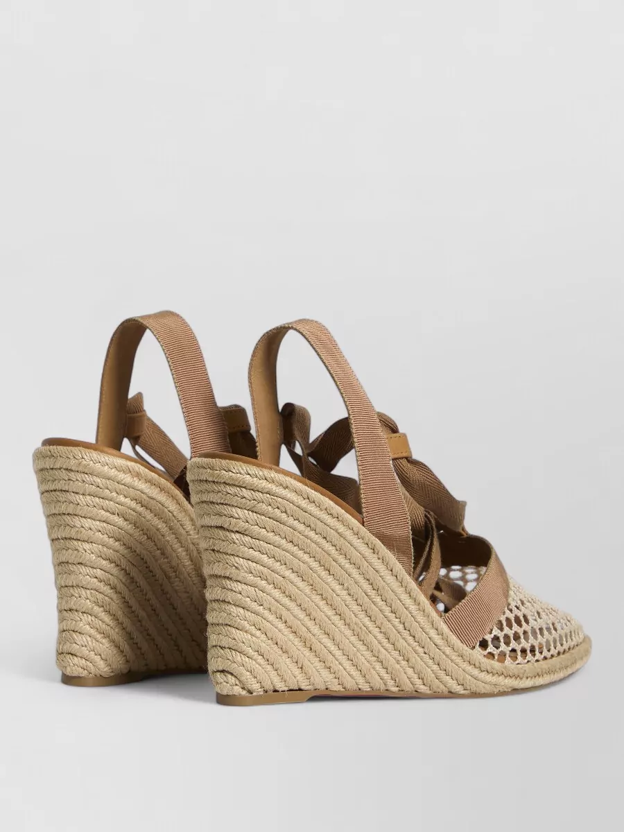 Christian Louboutin Mesh Espadrille Sandals