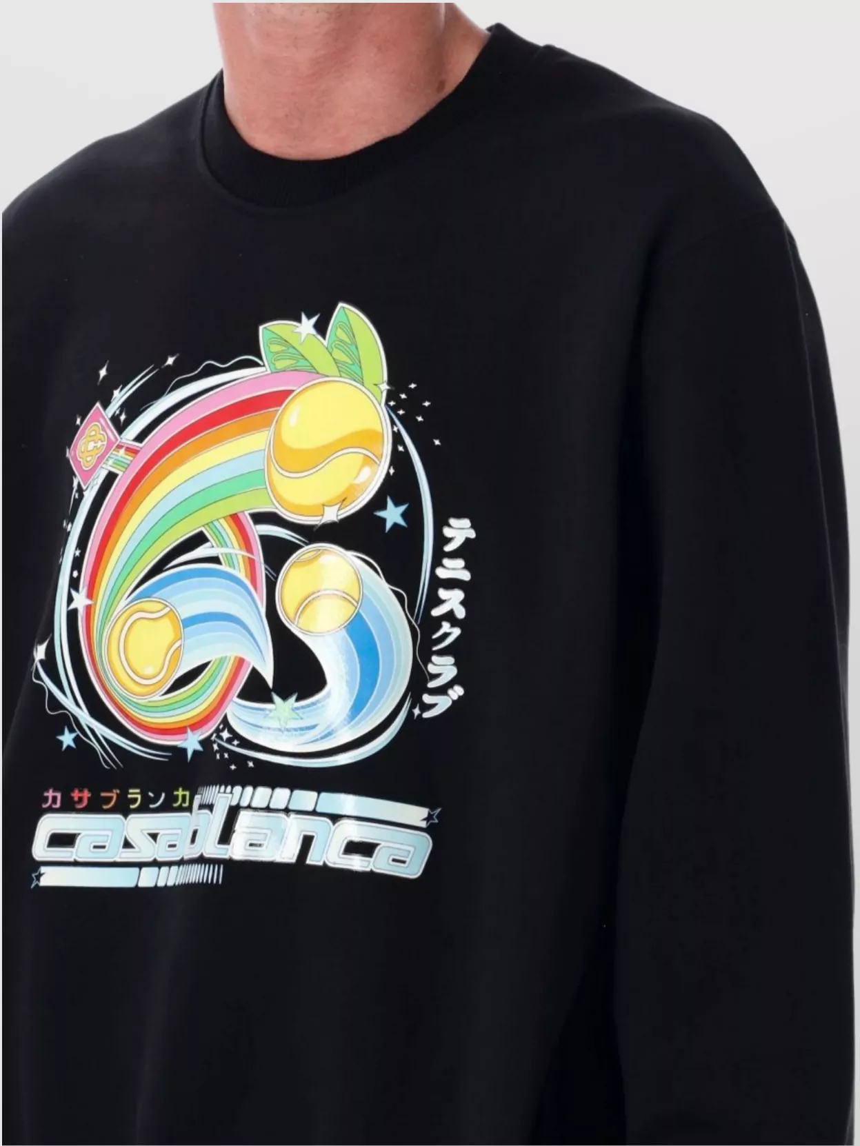 Casablanca Graphic Print Crew Neck Sweater