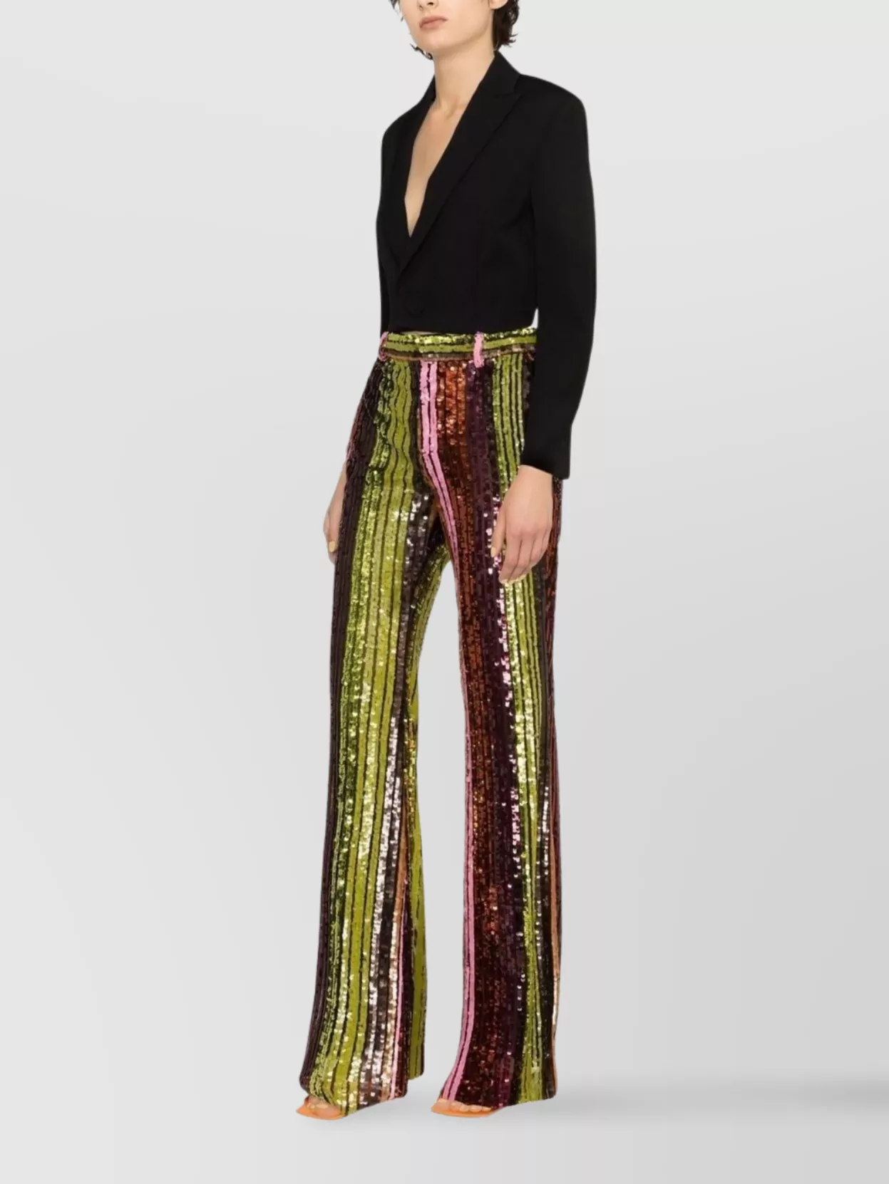 Dsquared2 Cropped Tailored Blazer Structured Shoulders In Black