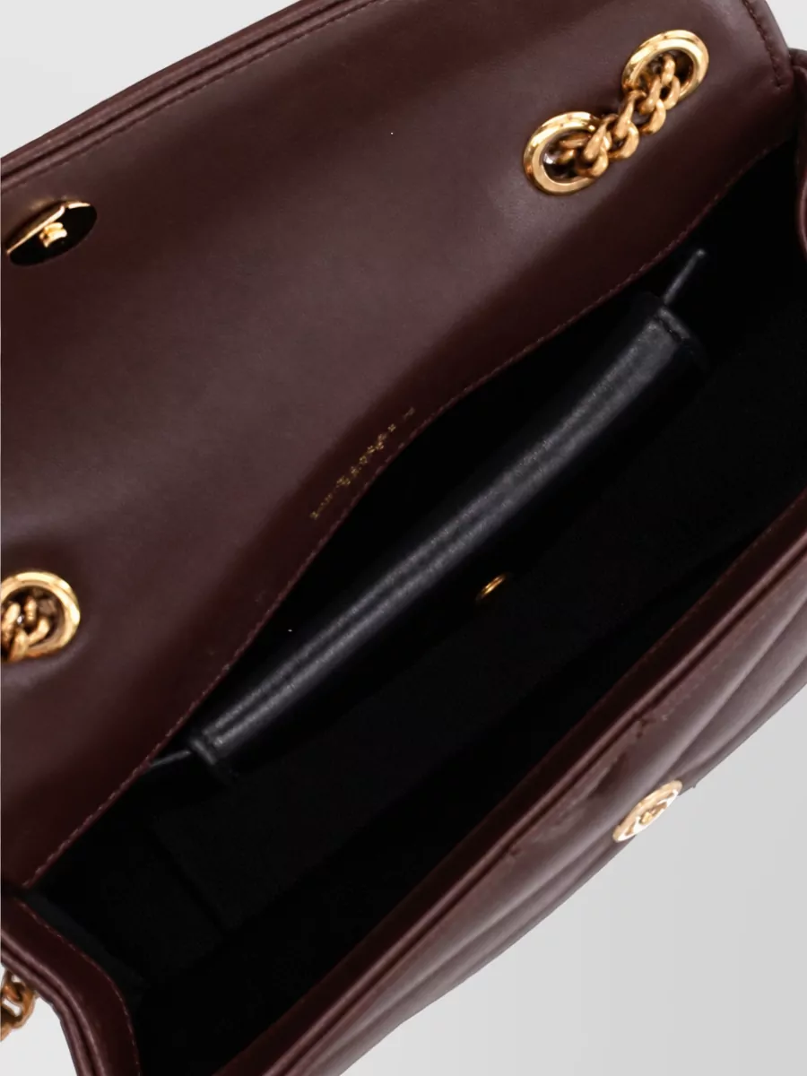 Saint Laurent Loulou Mini Leather Clutch Bag