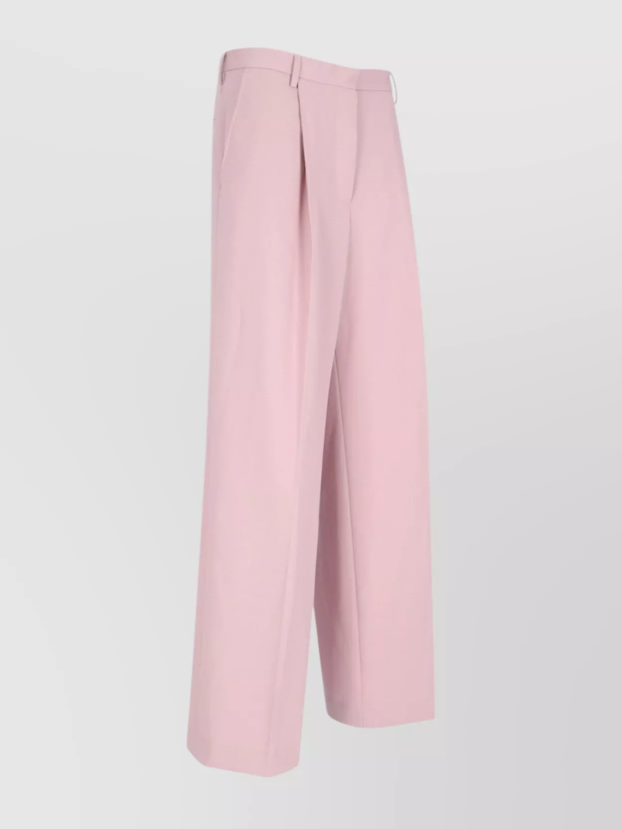 Dries Van Noten Wide-leg Trousers In Pink Wool In Pink