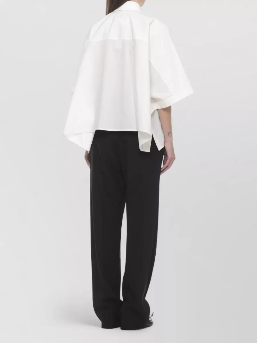 Mm6 Maison Margiela Cotton 3/4-Sleeve Shirt