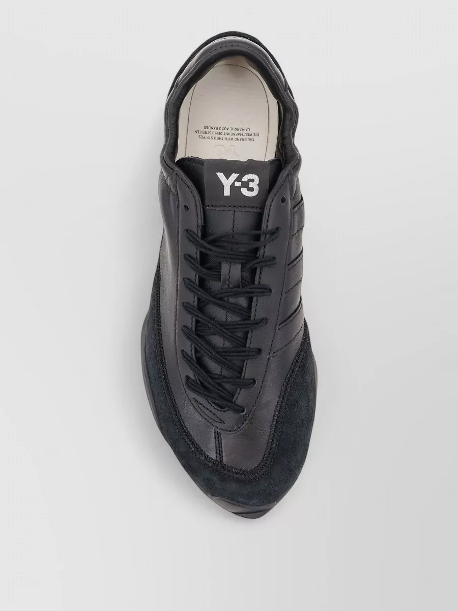 Y-3 Leather Tokyo Warped Lace-Up Sneakers