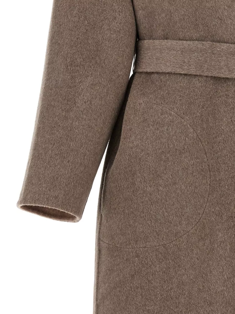 Co Wool Belted Coat