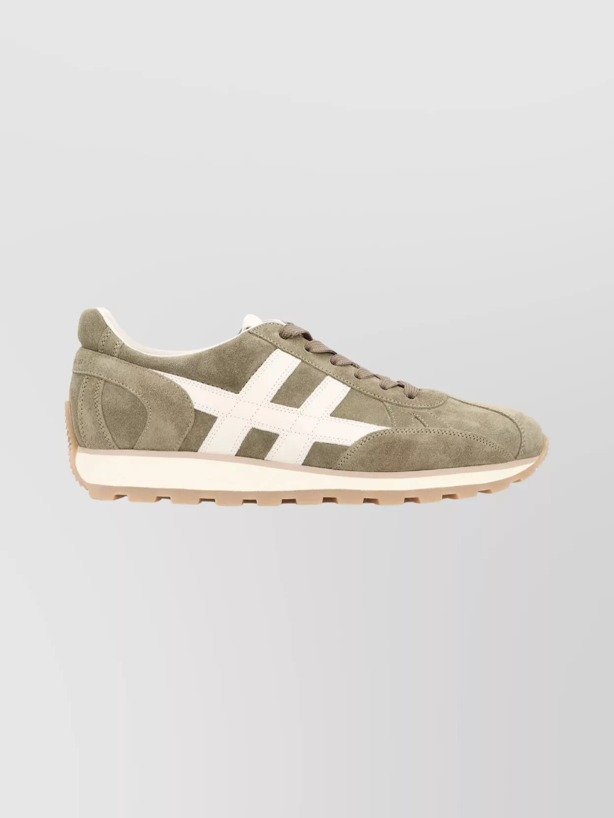 Hogan Suede Sneakers With Contrast Stripe Detail
