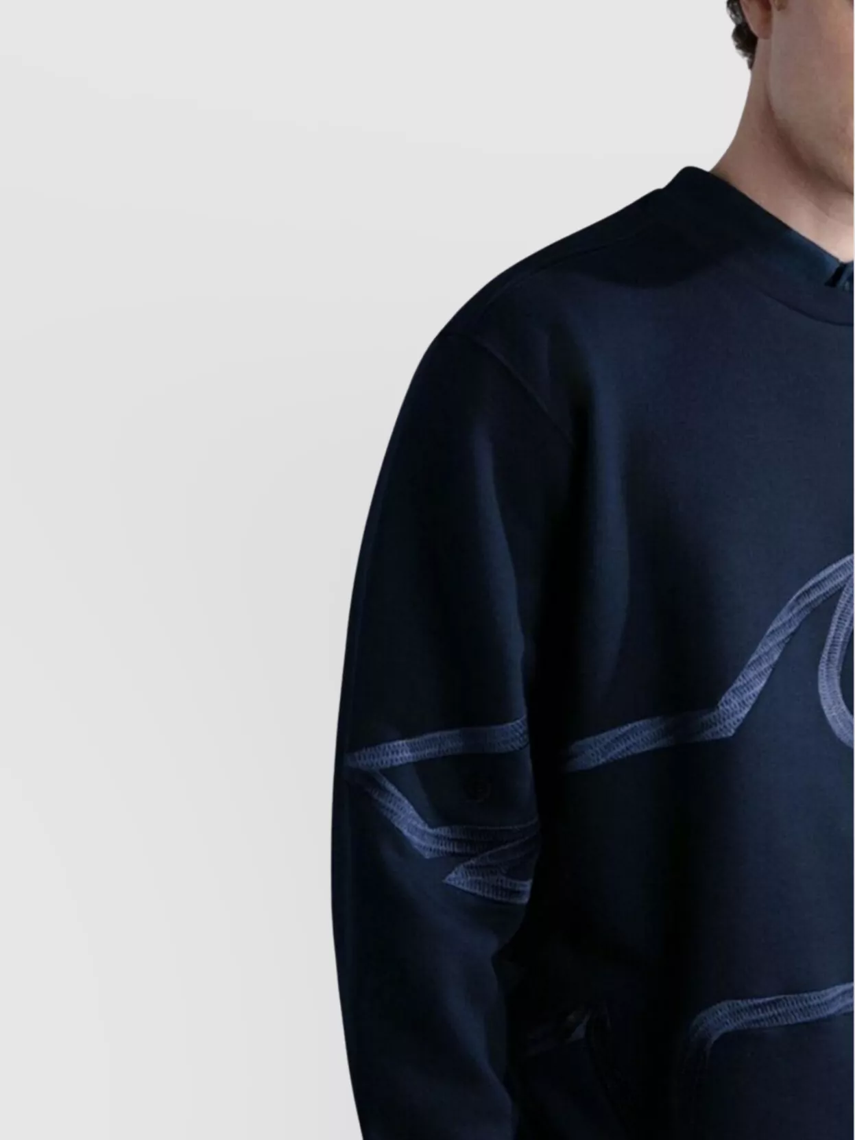 Paul & Shark Crew Neck Shark Graphic Sweaters