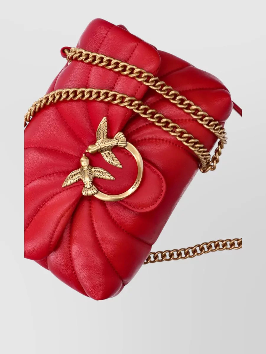 Pinko Love Bag Leather Shoulder Bag