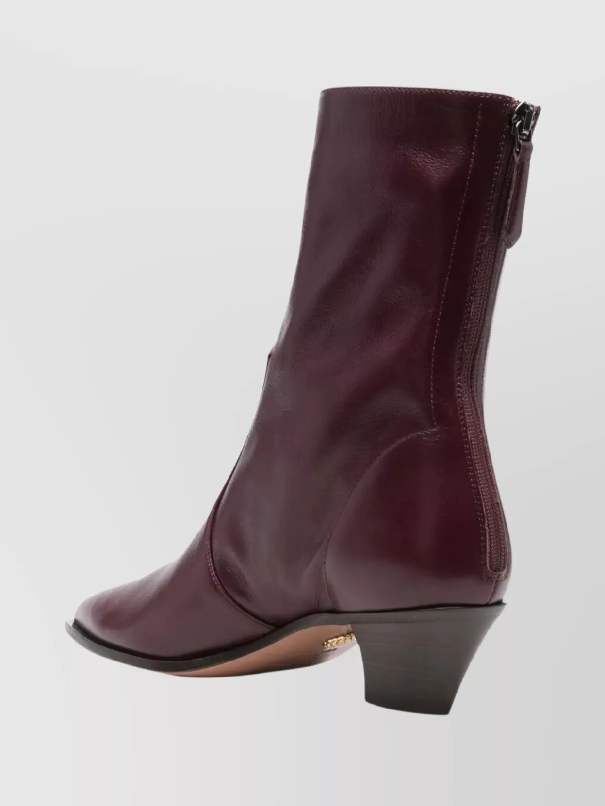 Aquazzura Ankle Boot With Cone Heel And Pointed Toe