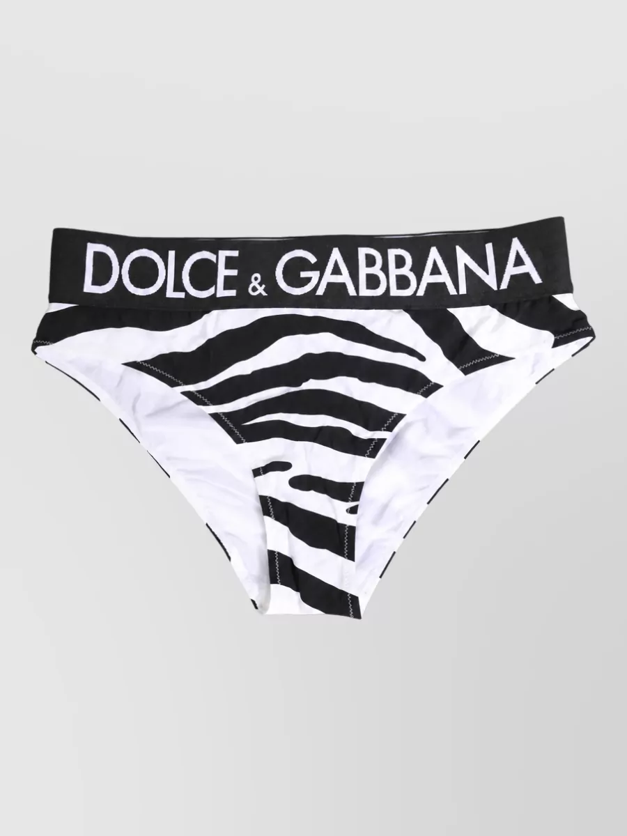 Dolce&Gabbana zebra print bikini briefs