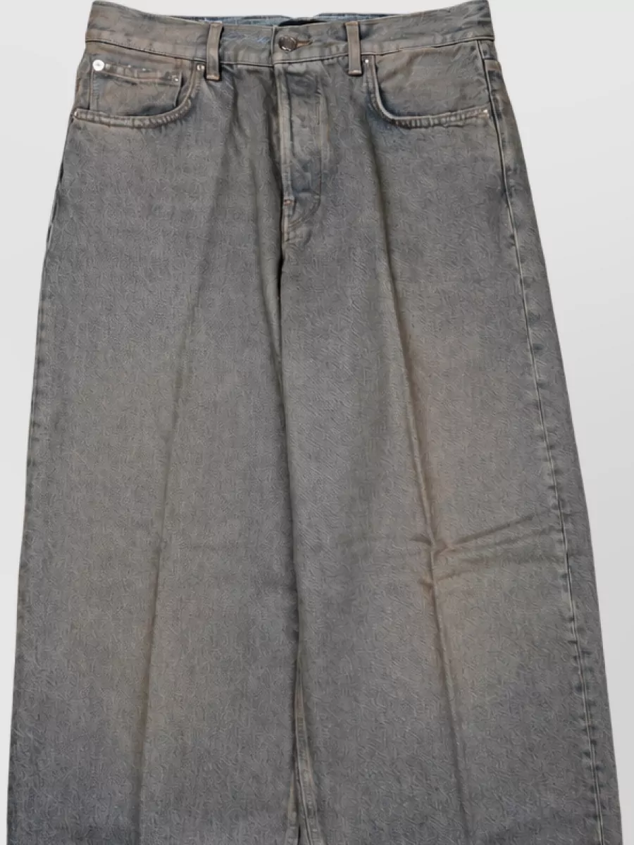 Haikure Denim wide-leg trousers