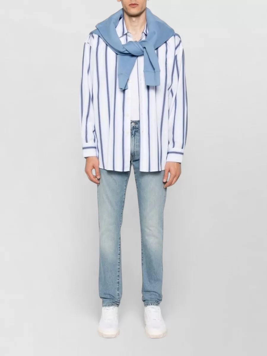 Polo Ralph Lauren Silk Denim Straight-Leg Jeans