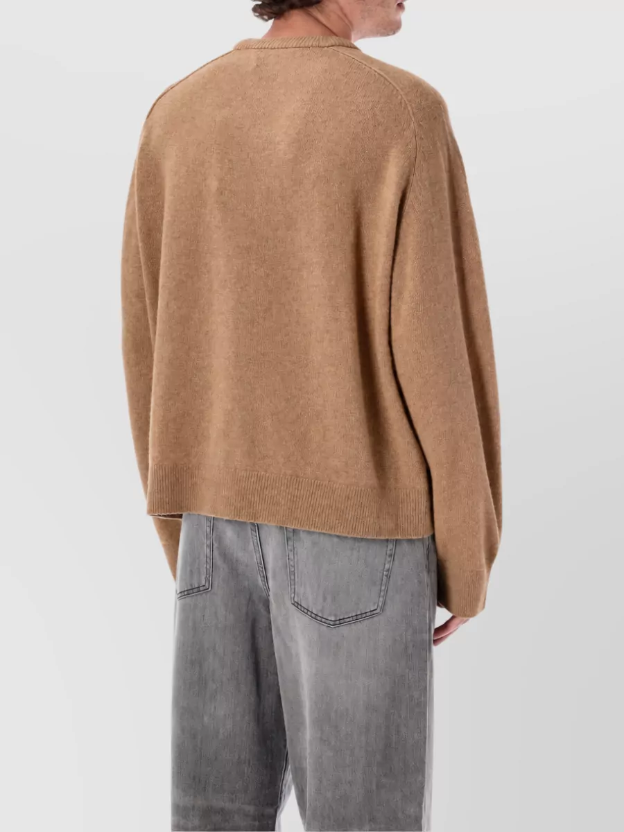 Acne Studios Camel Hair V-Neck Jumper
