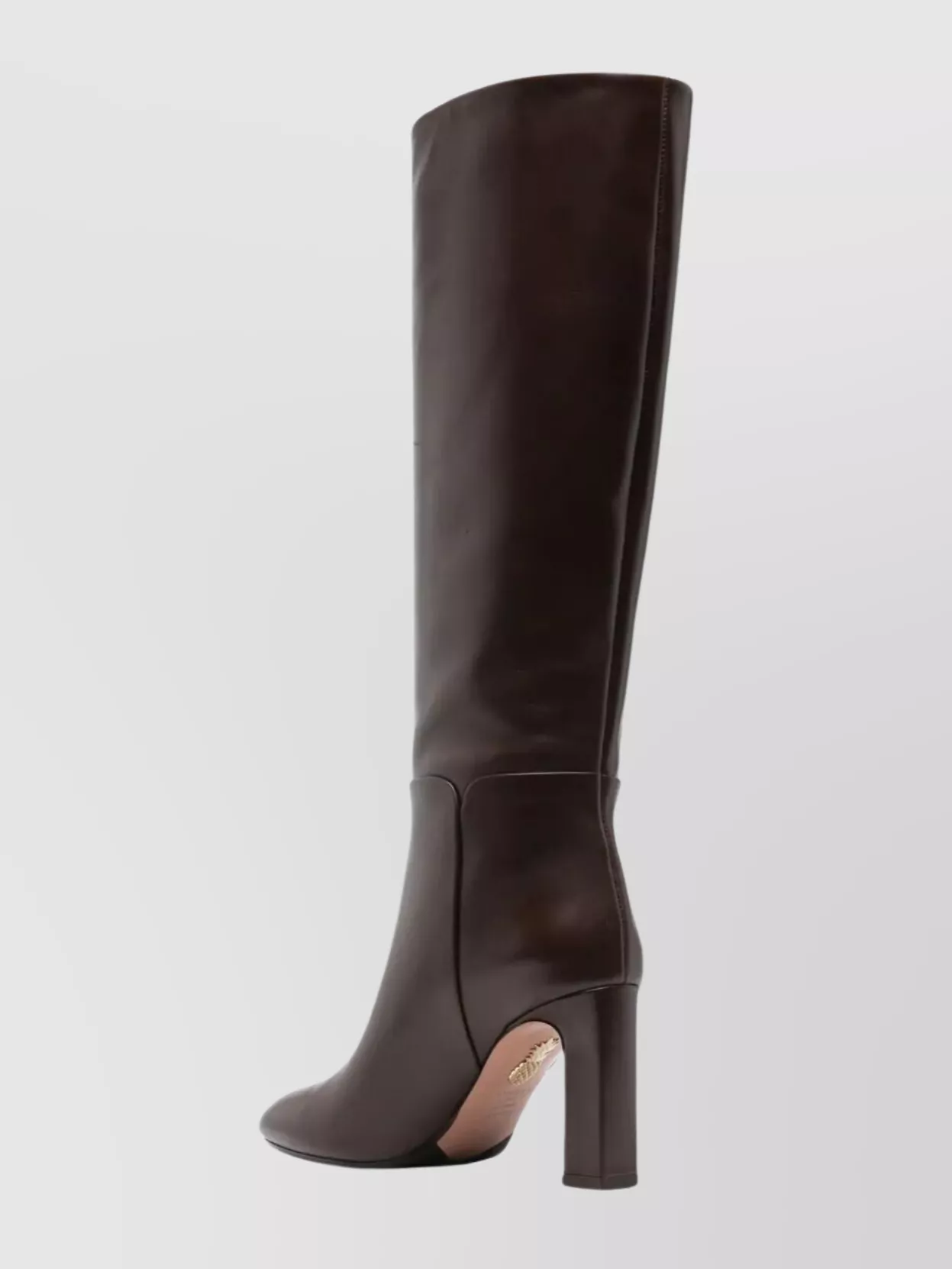 Aquazzura Almond Toe High Shaft Block Heel Boots In Multi