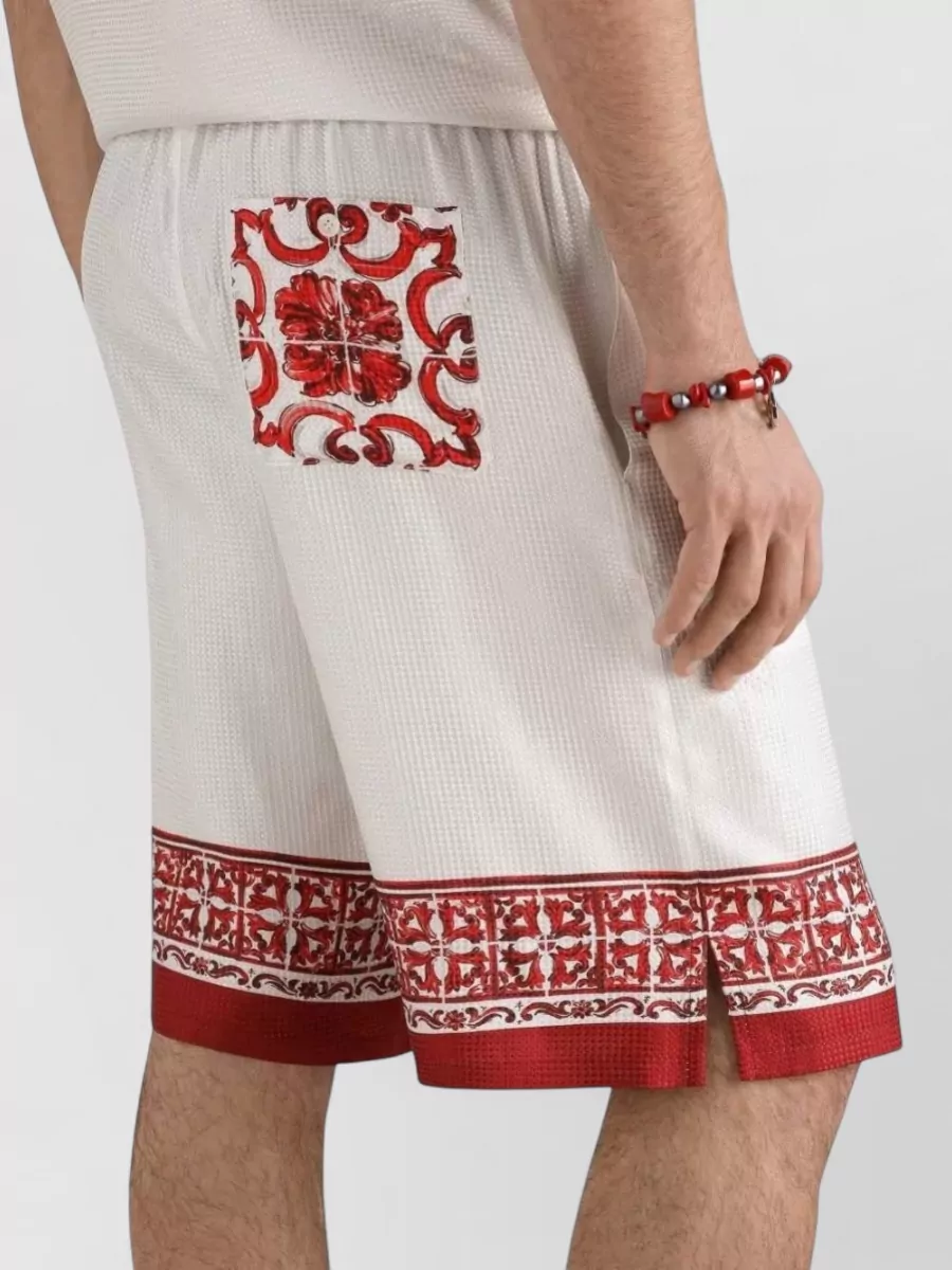 Dolce&Gabbana Silk Printed Swim Shorts