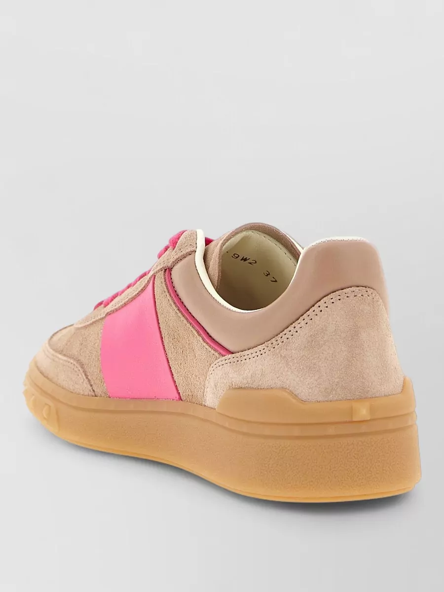 Valentino Garavani Leather Low-Top Lace-Up Sneakers