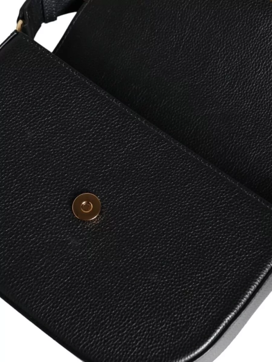 Versace La Medusa Leather Shoulder Bag