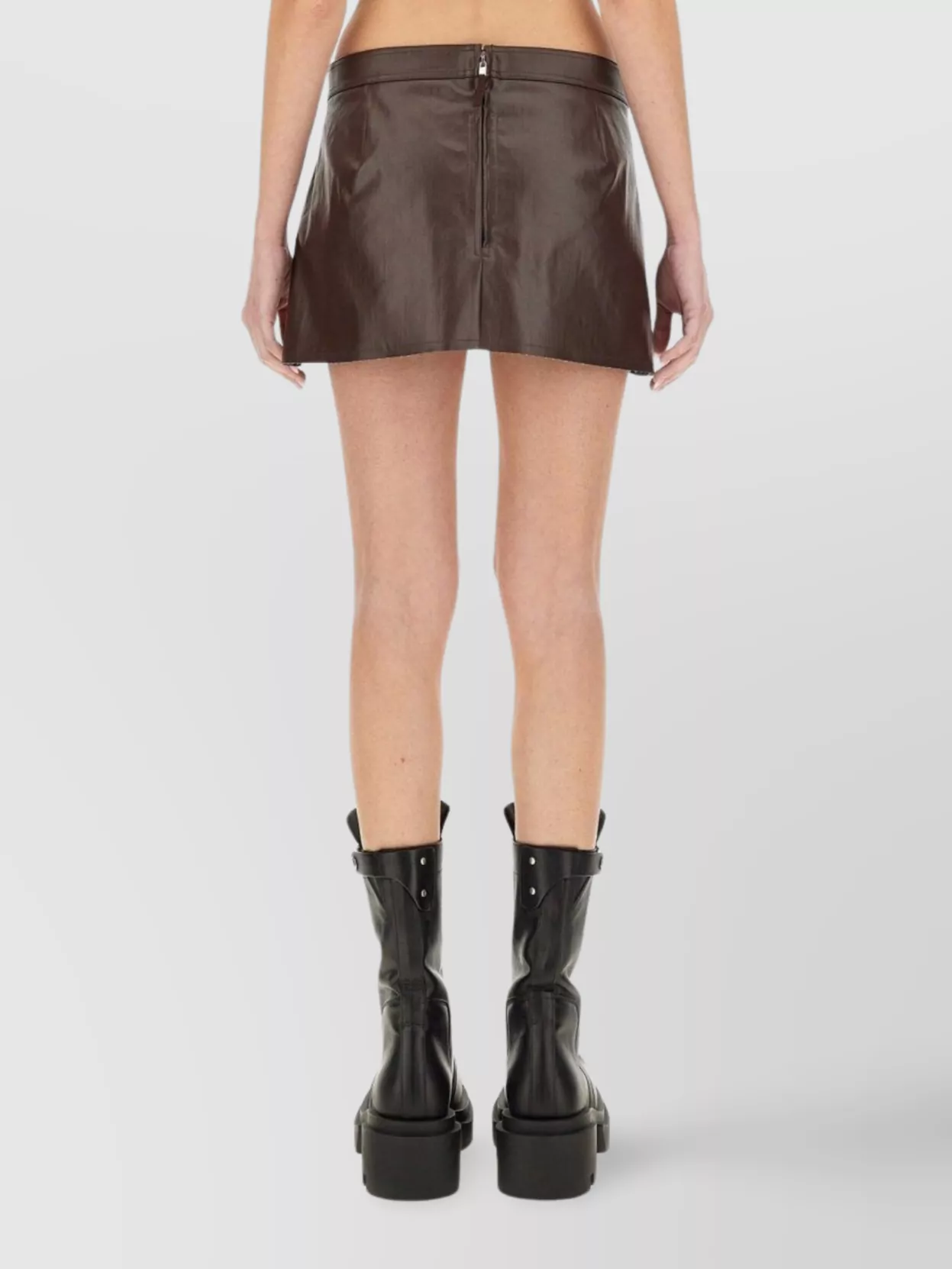 Rick Owens Mini Denim Skirt Side Slit