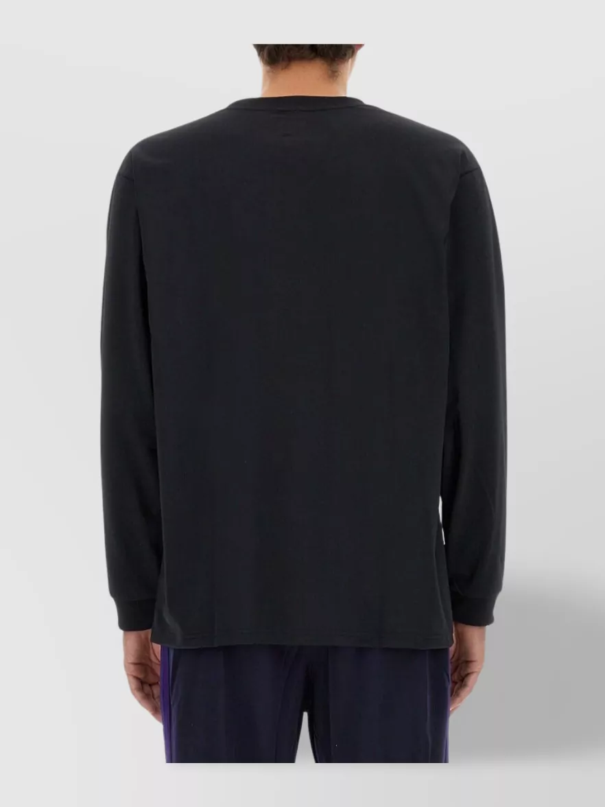 Needles Logo Print Crew Neck T-Shirt With Pocket