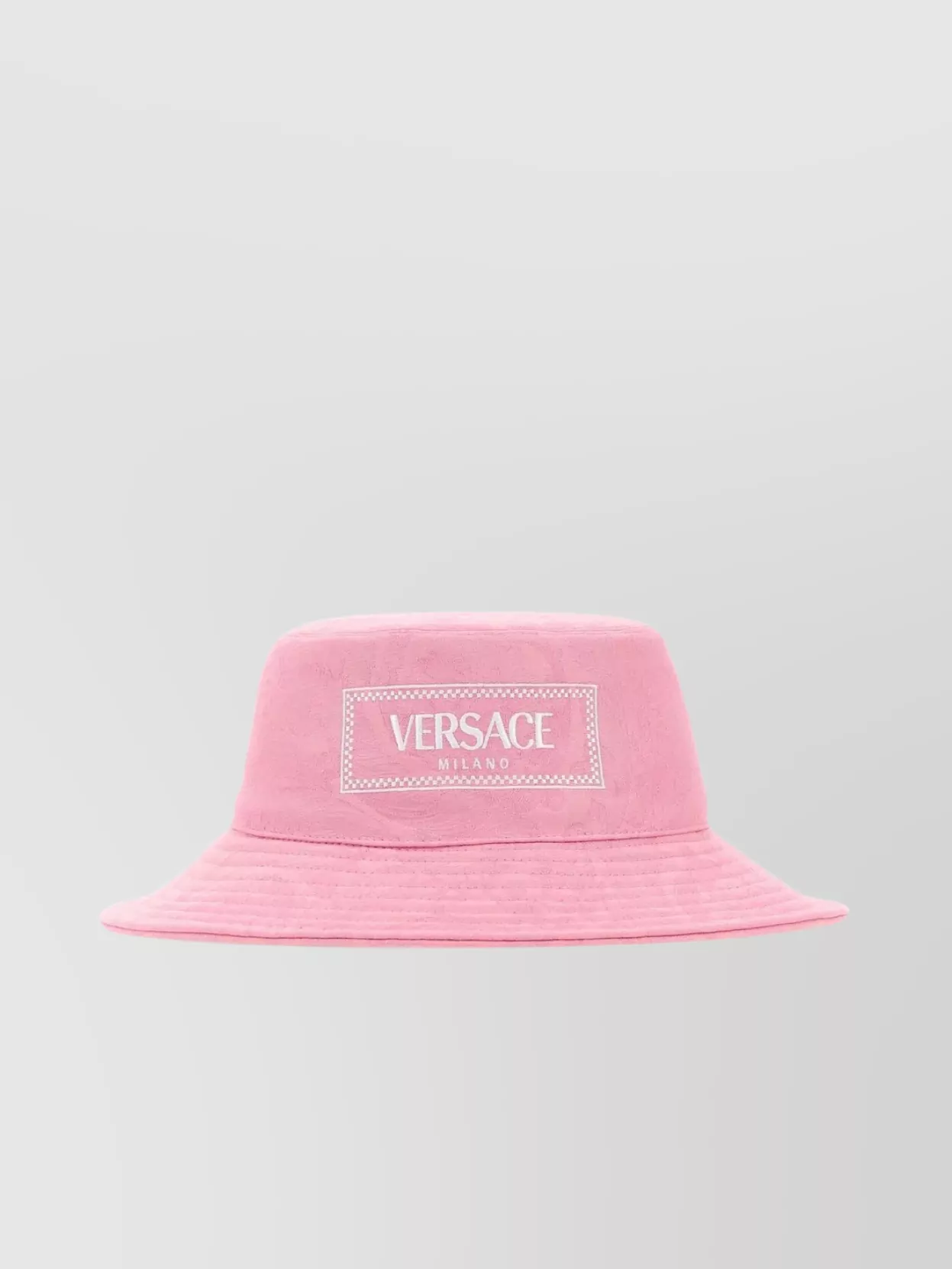 Versace Wide Brim Cotton Bucket Hat