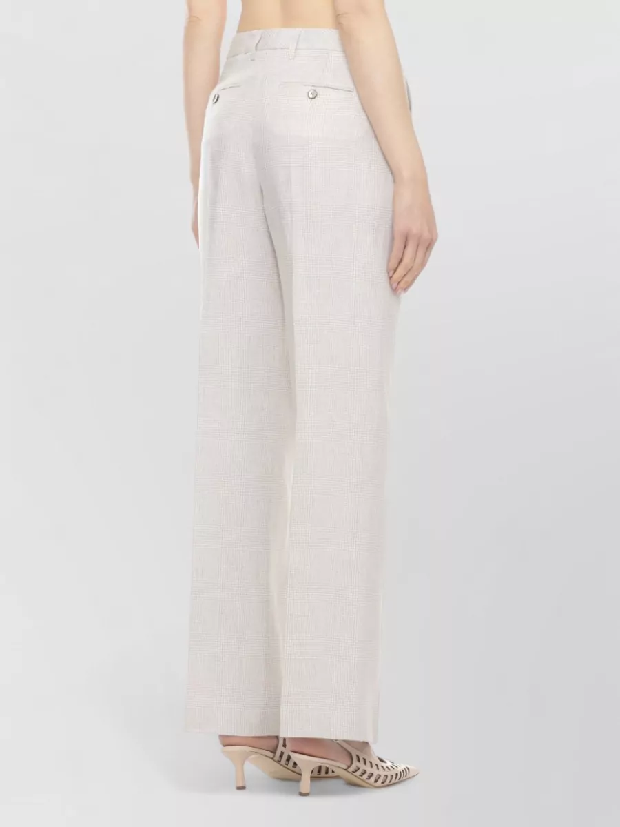 Lardini Straight-Leg Linen Suit Trousers