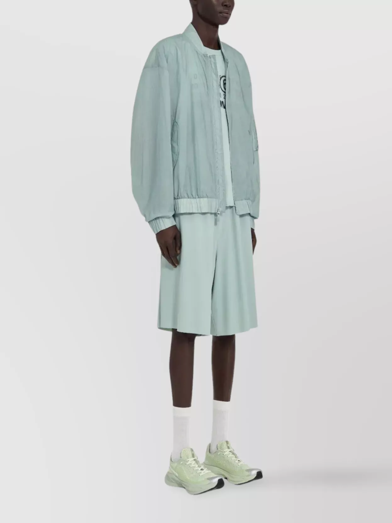 Mm6 Maison Margiela Numeric Graphic Jacket Elasticated Waist