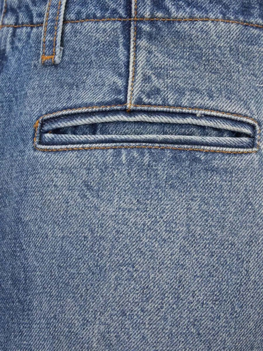 Mm6 Maison Margiela Denim High-Rise Wide-Leg Jeans
